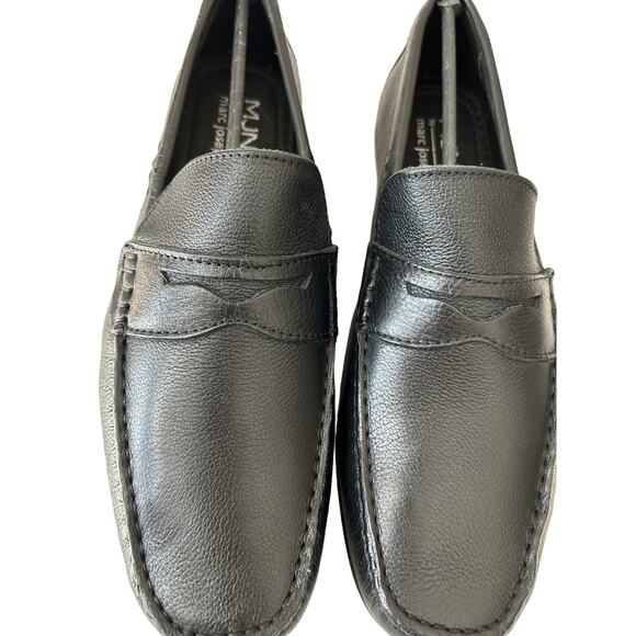 Marc Joseph New York Men’s Leather Slip-On Penny Loafers – Comfort Meets Style! - Picture 5 of 7